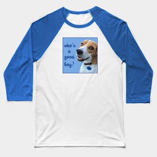 Beagle "Who's a Good Boy?" Baseball T-Shirt